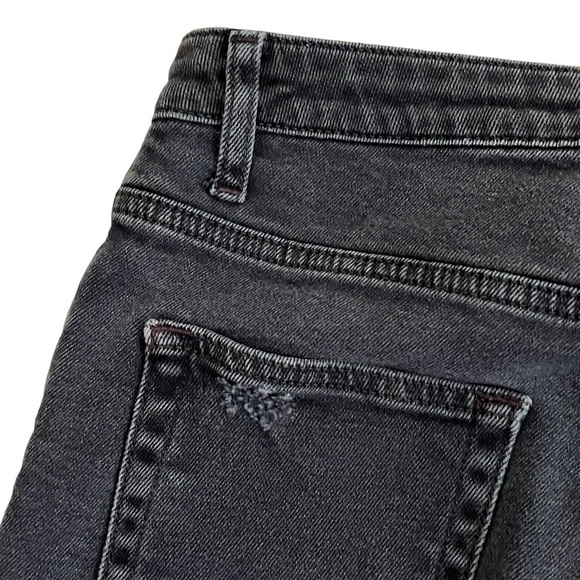 Sandro Paris Opéra High-Rise Frayed Straight-Leg Jeans Distressed Ankle … - Picture 15 of 17